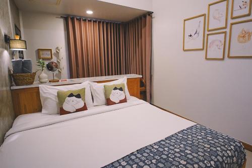 Sleepy House Chiang Raiにあるベッド