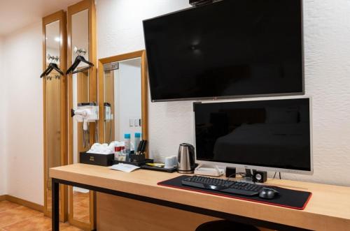 Η κουζίνα ή μικρή κουζίνα στο Pyeongtaek Gallery Hotel