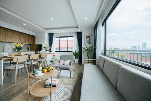 Posezení v ubytování Label6 Coliving Rooftop Lakeview