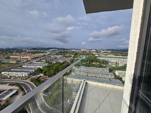 a view of a city from a building at K Avenue Kota Kinabalu by Merveille - Sabah in Donggongon