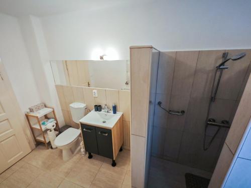 Koupelna v ubytování Corner Apartman