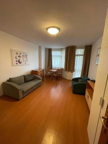 a living room with a couch and a table at FLORA Apartment Hotel 412 in Borovets