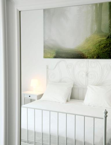 Ένα ή περισσότερα κρεβάτια σε δωμάτιο στο Krezias Apartments E7