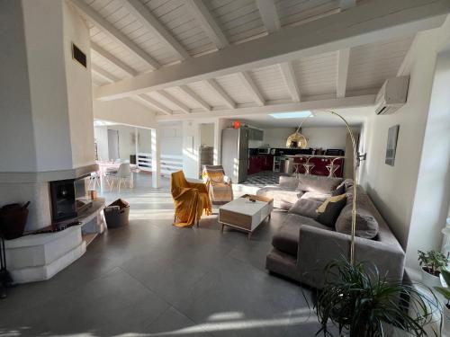 Χώρος καθιστικού στο Appartement le Pas Sage du Marché La Flotte