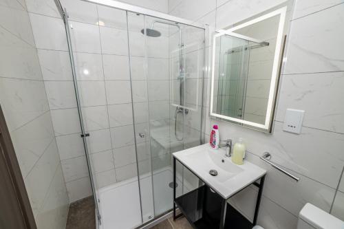 Koupelna v ubytování Charming Corner Apartment with Country view 2BR