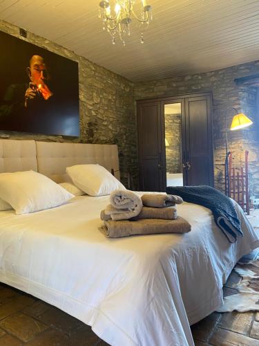 Postel nebo postele na pokoji v ubytování Apartament a Ger