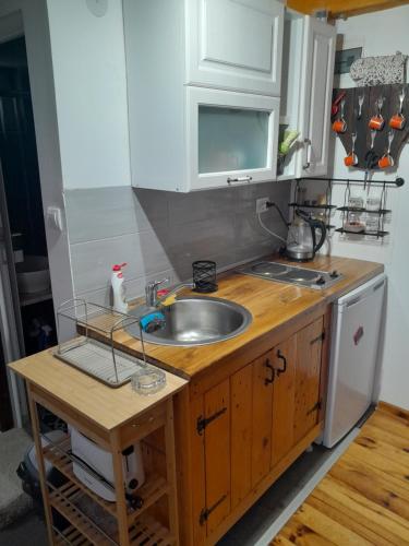 Kuchyň nebo kuchyňský kout v ubytování Apartman Čivović