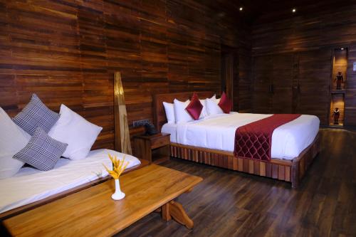 Cama o camas de una habitación en De Foret