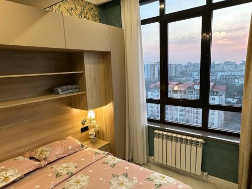 City Clouds near complex Tsum and Gum