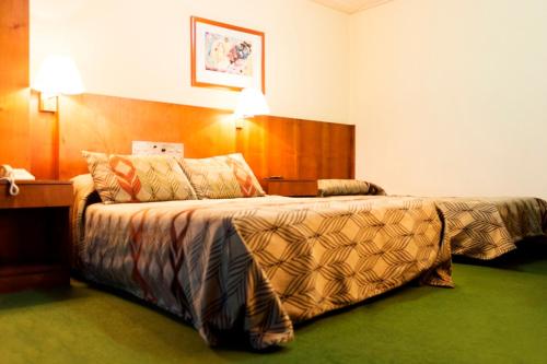 Postel nebo postele na pokoji v ubytování Hotel del Jardín