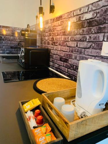 Dapur atau dapur kecil di Chambre à la Noye