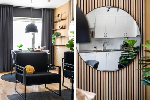 Dapur atau dapur kecil di Guestly Homes - Elite Business Suite