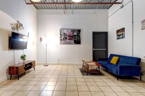 Ruang duduk di #1 - Big Loft - Plaza St-hubert