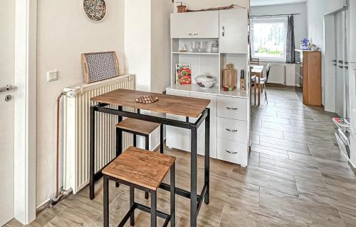 Dapur atau dapur kecil di Ferienwohnung Eldetal