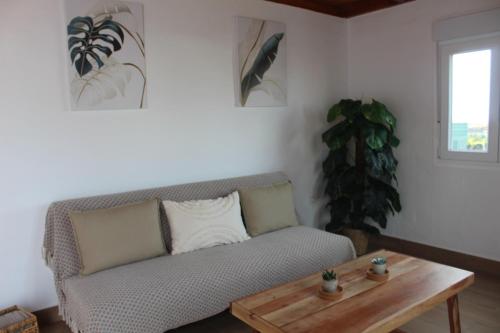 Χώρος καθιστικού στο Casita El refugio