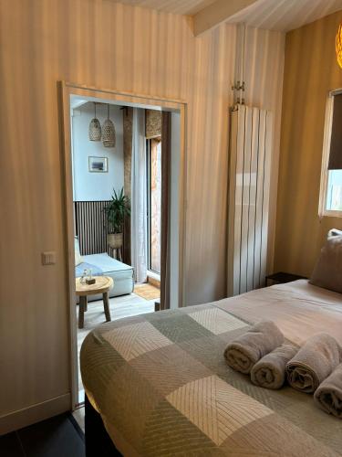 Postel nebo postele na pokoji v ubytování BeachBreak Guesthouse