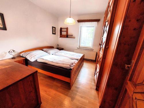 Ένα ή περισσότερα κρεβάτια σε δωμάτιο στο Apartmán Staré Město