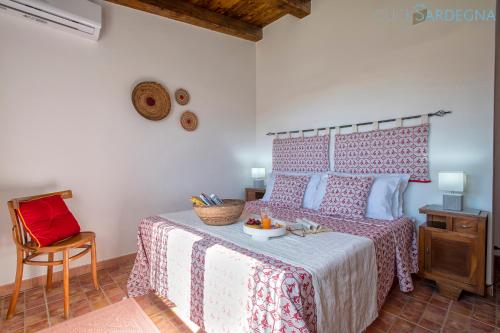 Katil atau katil-katil dalam bilik di Villa Olive tree, immersa nella natura per relax e quiete