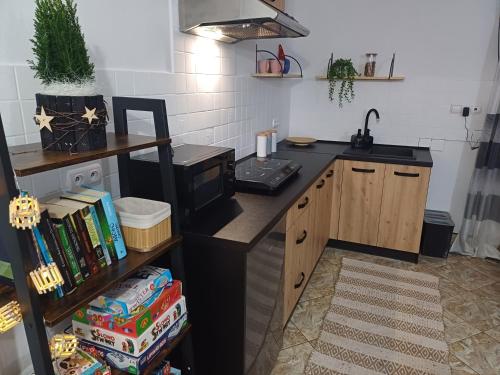 Dapur atau dapur kecil di Domek u Kwiatków