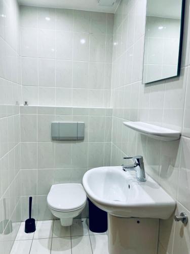 Koupelna v ubytování Ferienwohnung CURB