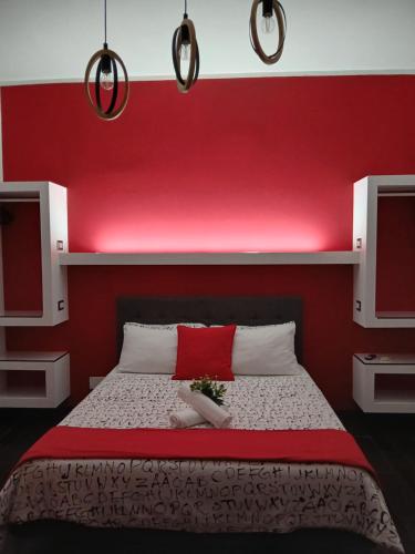 Кровать или кровати в номере B&B Scirocco D'Africa