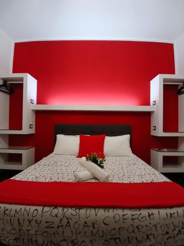 Кровать или кровати в номере B&B Scirocco D'Africa
