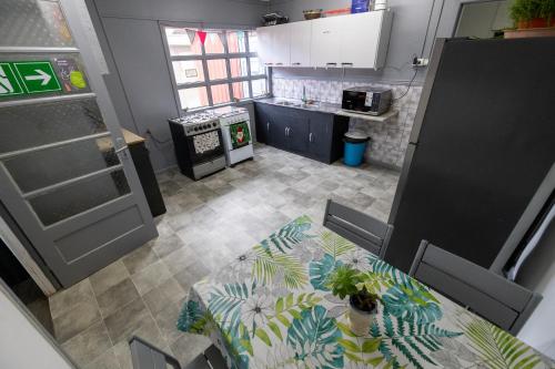 Kuchyň nebo kuchyňský kout v ubytování Hostel Kuntur