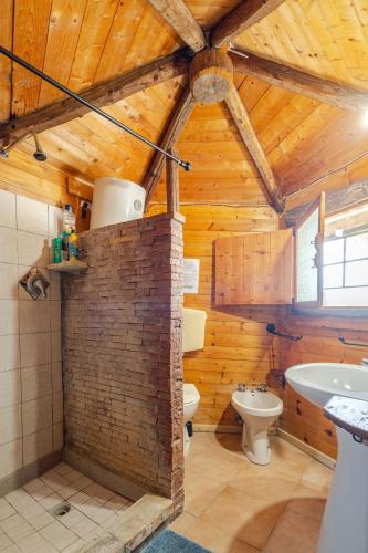 Koupelna v ubytování Masseria Usamborgia