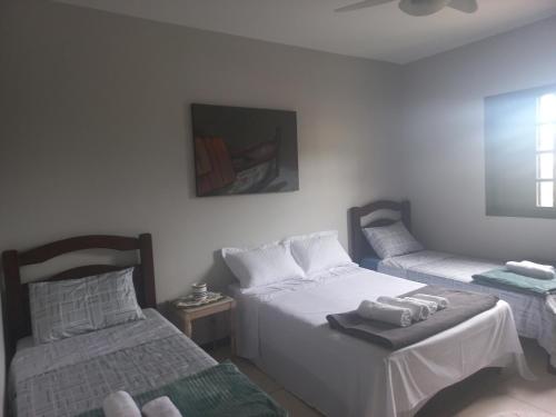 Lazúli Guesthouse房間的床