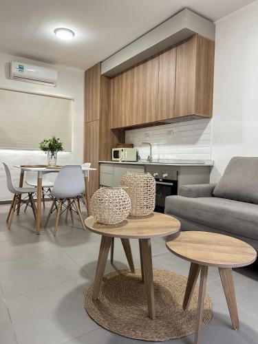 Η κουζίνα ή μικρή κουζίνα στο Departamento en San Juan