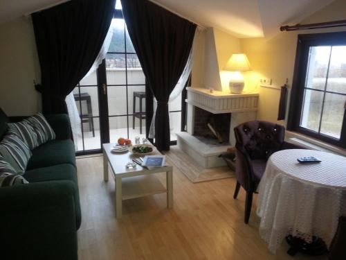 Posezení v ubytování Velena Hotel