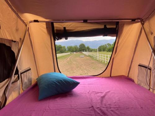 Postel nebo postele na pokoji v ubytování Escape Montenegro Campervan Tranzit