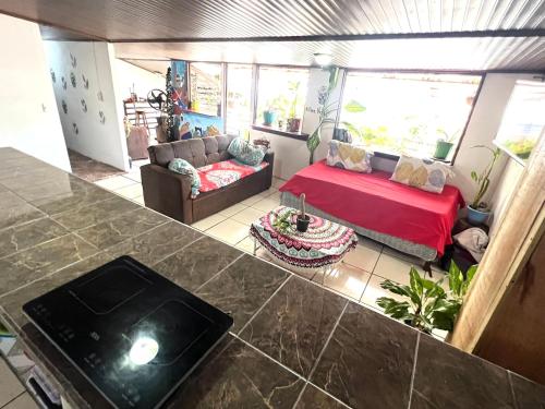 Posezení v ubytování Passifloras Hostel