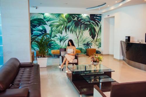 Zona de estar de Hotel Plaza Las Américas Cali