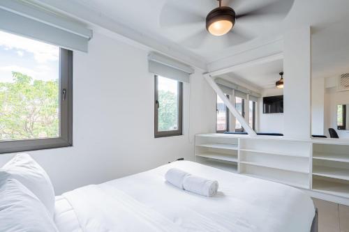 Wonderful Loft in Casco Viejoにあるベッド