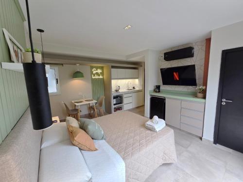 TV a/nebo společenská místnost v ubytování Hermoso dpto con vista al parque