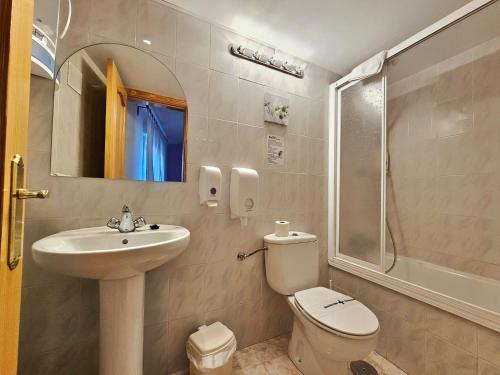 Kúpeľňa v ubytovaní Hostal Mainz