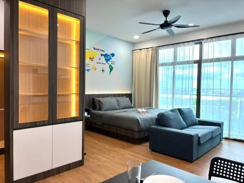 Χώρος καθιστικού στο Mount Austin #Palazio C2 Luxury-Style 2Pax
