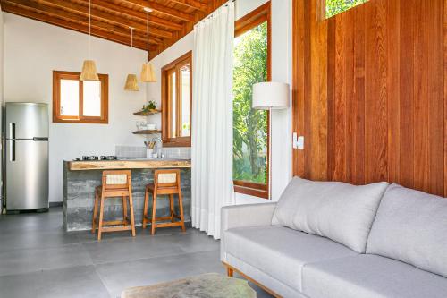 Dapur atau dapur kecil di Vila Makaha