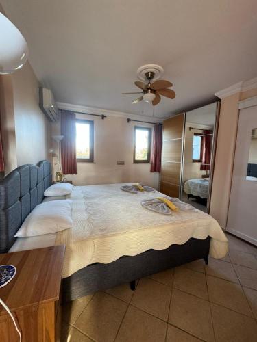 Ένα ή περισσότερα κρεβάτια σε δωμάτιο στο Villa cabrece