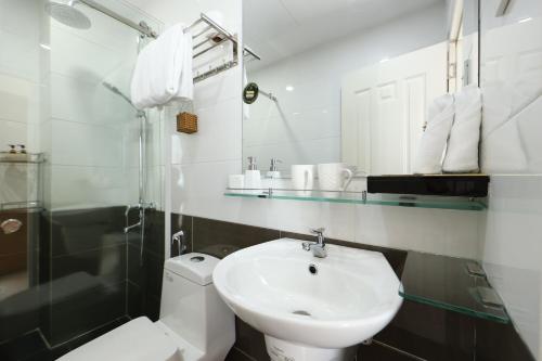 Koupelna v ubytování Chez Mimosa Corner