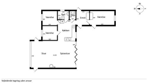 a floor plan of a house at House With A Beautiful View Of The Sea And Bogø in Stubbekøbing
