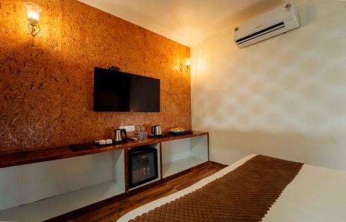 TV a/nebo společenská místnost v ubytování Hotel Royal Paradise