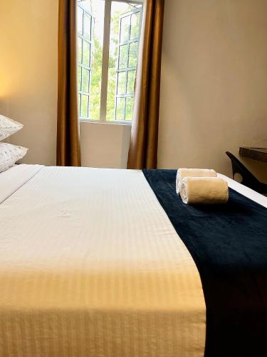 Кровать или кровати в номере Hotel Villa