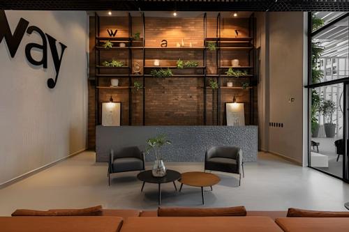 Posezení v ubytování Way F5- Maravilhoso Flat para 3 pessoas, Tambaú