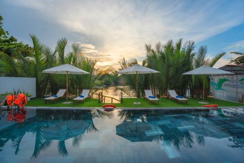 Πισίνα στο ή κοντά στο The Saltfield Hoi An Villa