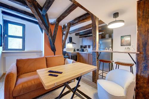 Appartement avec 2 chambres, bureau et wifi fibre