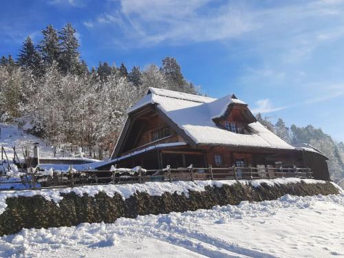 Eco House Mozirje semasa musim sejuk