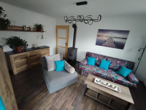Posezení v ubytování Ferienwohnung beim Maler Gandi