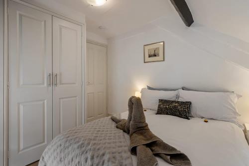Ένα ή περισσότερα κρεβάτια σε δωμάτιο στο Gallery Lodge Holiday Home - Short Stays UK